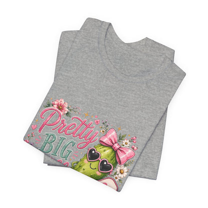 Pretty Big Dill T‑Shirt — Cute Pickleball Graphic Tee with Floral Accents