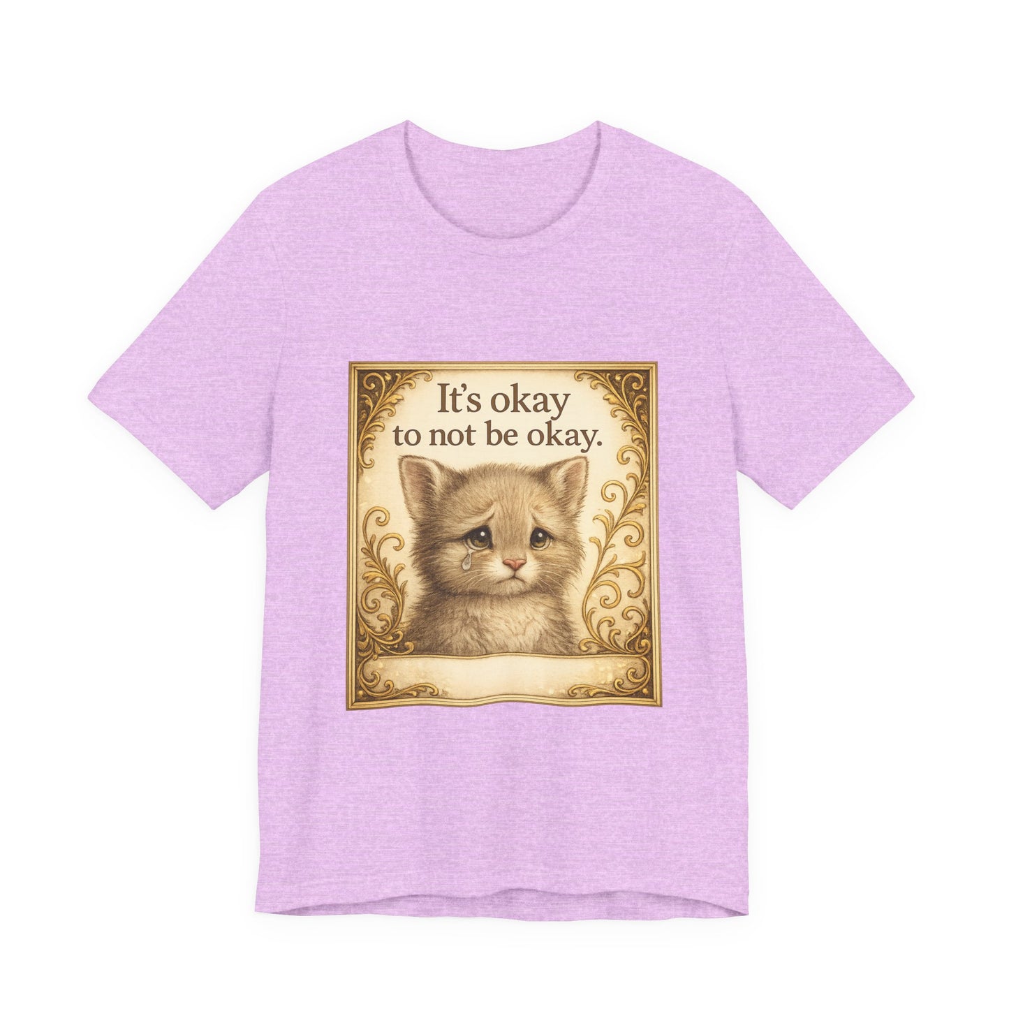 It's Okay To Not Be Okay Kitten Mental Health T-Shirt