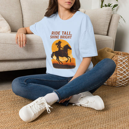 Ride Tall, Shine Bright Western Cowboy T-Shirt