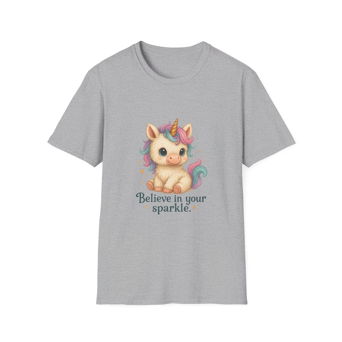 Believe in Your Sparkle Cute Unicorn T-Shirt