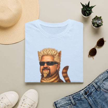 Guy Fieri Cat Funny Parody T-Shirt