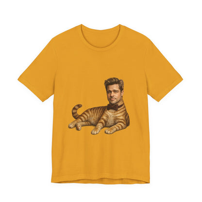 Brad Pitt Cat Parody T-Shirt