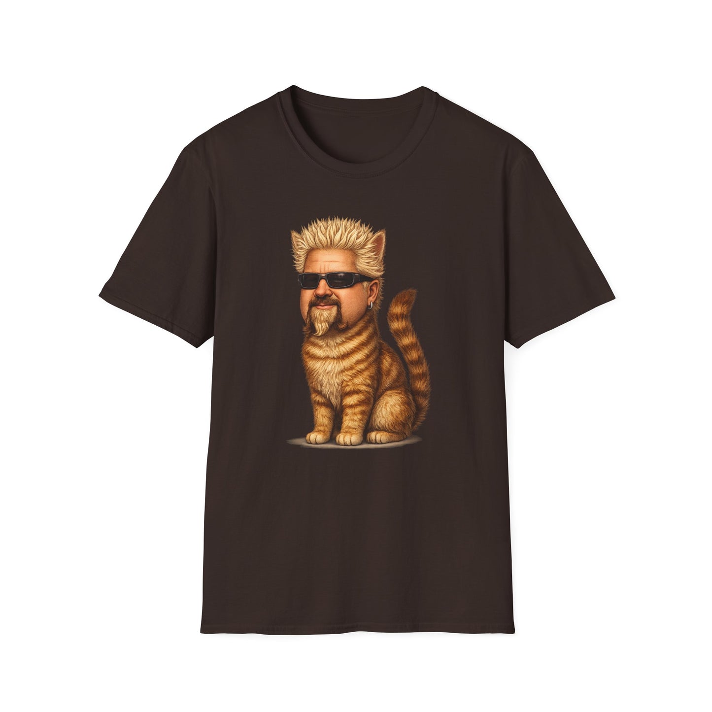 Guy Fieri Cat Funny Parody T-Shirt