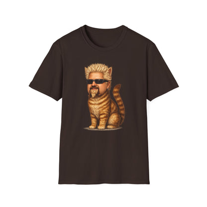 Guy Fieri Cat Funny Parody T-Shirt