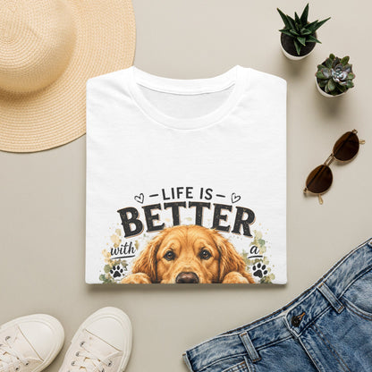 Life Is Better With a Golden Retriever T-Shirt