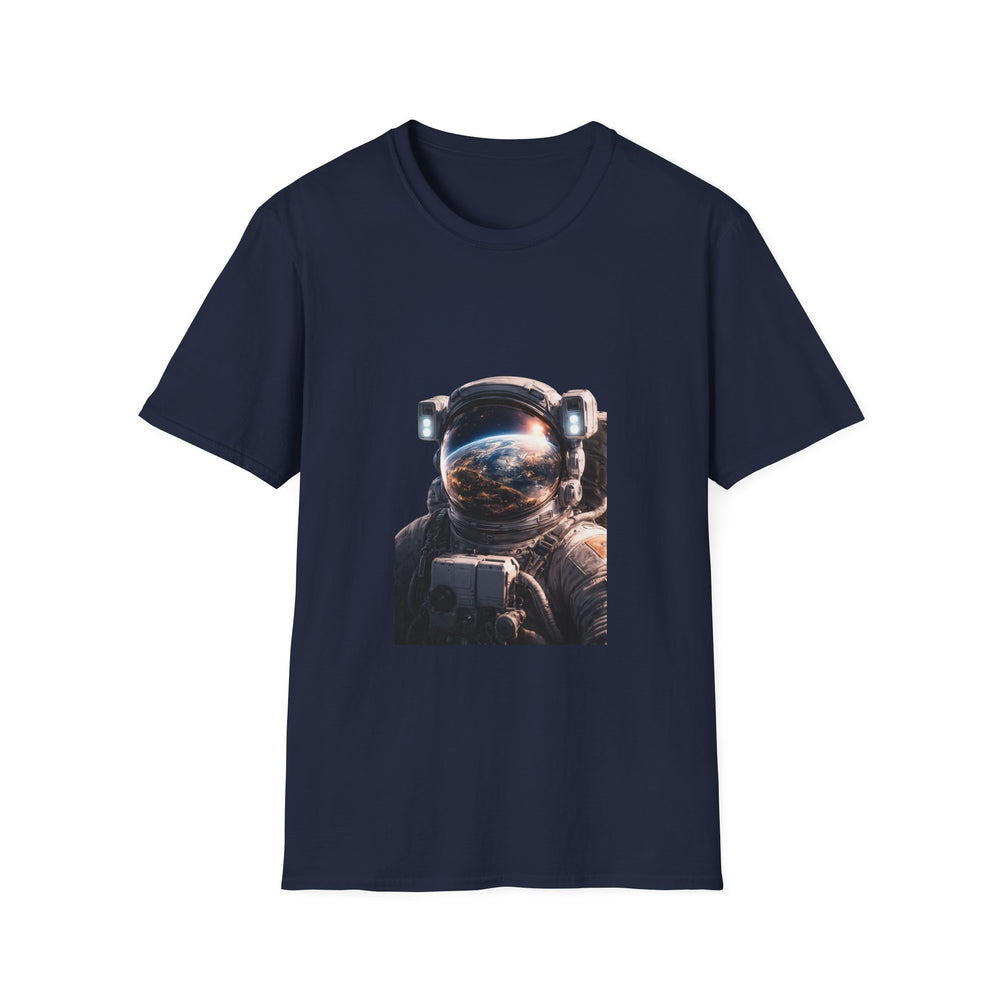 Earth From Space Astronaut Helmet T-Shirt