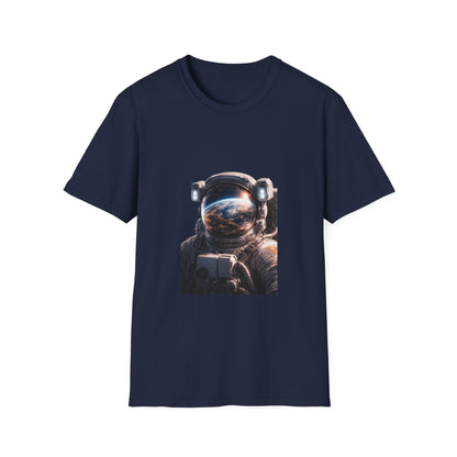 Earth From Space Astronaut Helmet T-Shirt