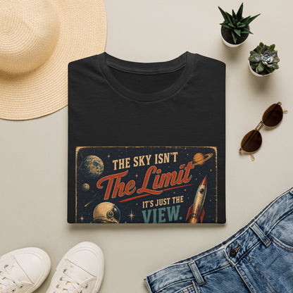 T-Shirt — "The Sky Isn't The Limit" Vintage Space Retro Graphic Tee