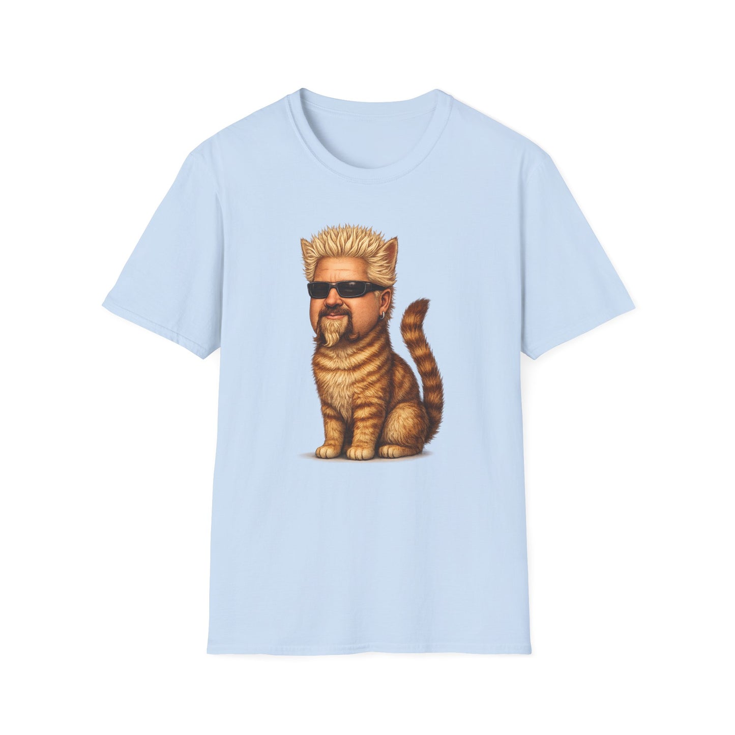 Guy Fieri Cat Funny Parody T-Shirt