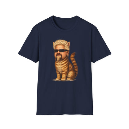 Guy Fieri Cat Funny Parody T-Shirt