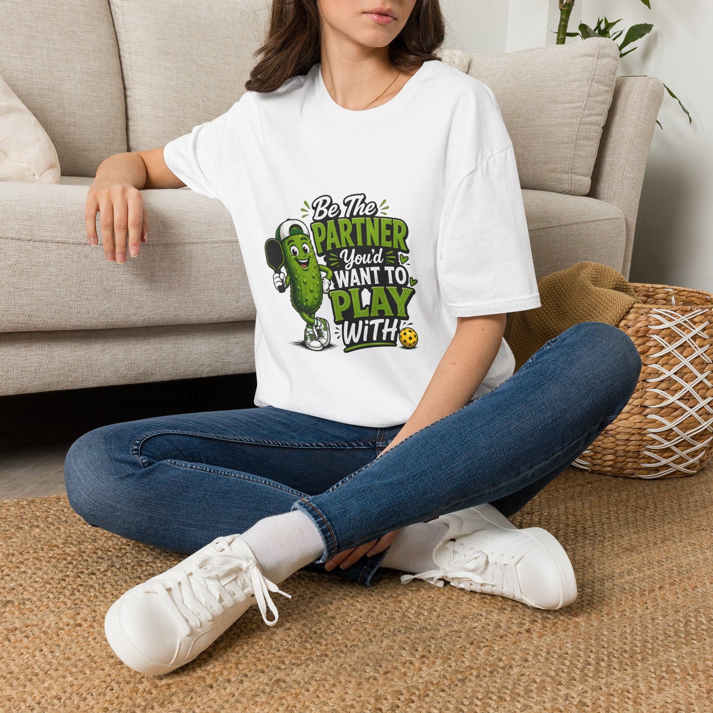 Pickle Partner T‑Shirt — “Be The Partner You’d Want To Play With” Funny Gaming/Board Game Tee
