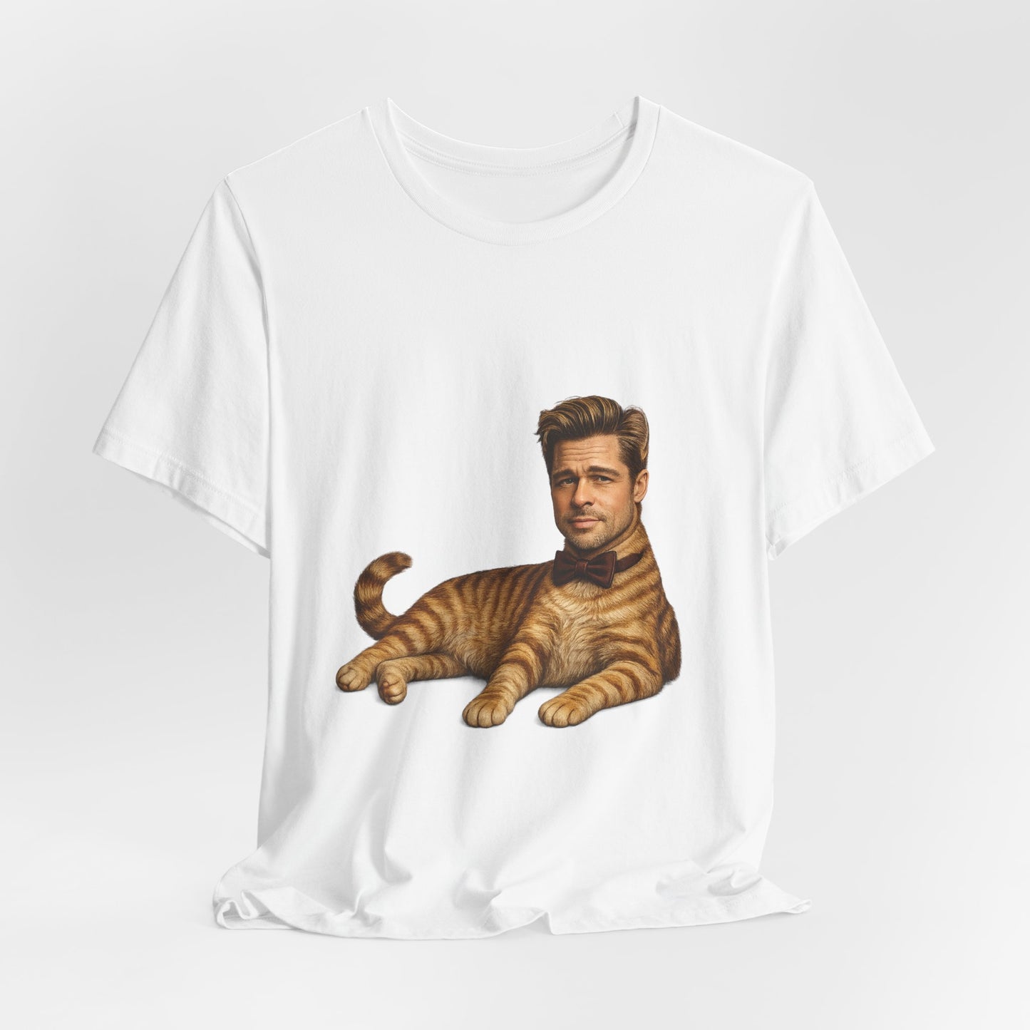 Brad Pitt Cat Parody T-Shirt