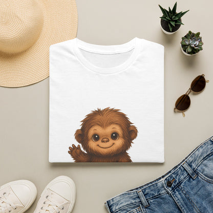 T-Shirt — Cute Baby Monkey "Let’s Hang Out" Graphic Tee