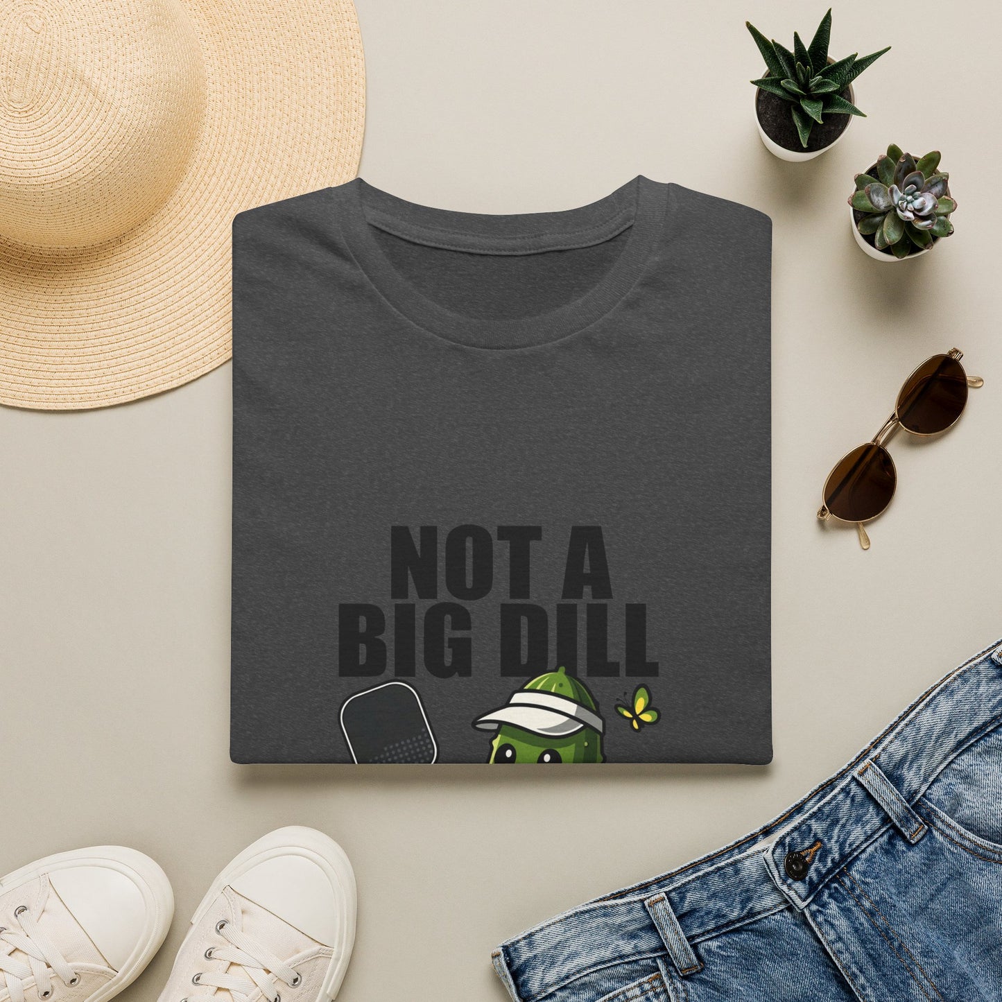 Not a Big Dill Just a Pickleball Addict Funny T-Shirt