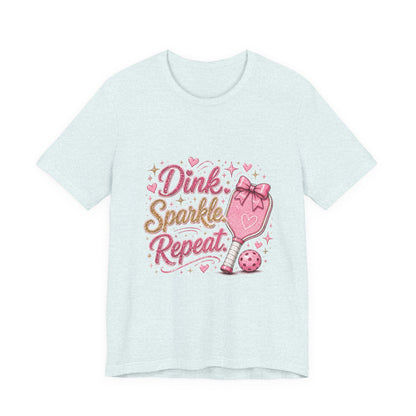 Dink Sparkle Repeat Funny Pickleball T-Shirt