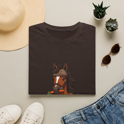 Barn Hair, Don't Care Funny Equestrian T-Shirt