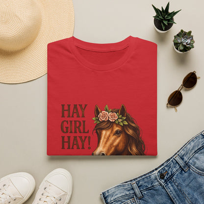 Hay Girl Hay! Horse Graphic T‑Shirt — Hay Girl Hay Funny Horse