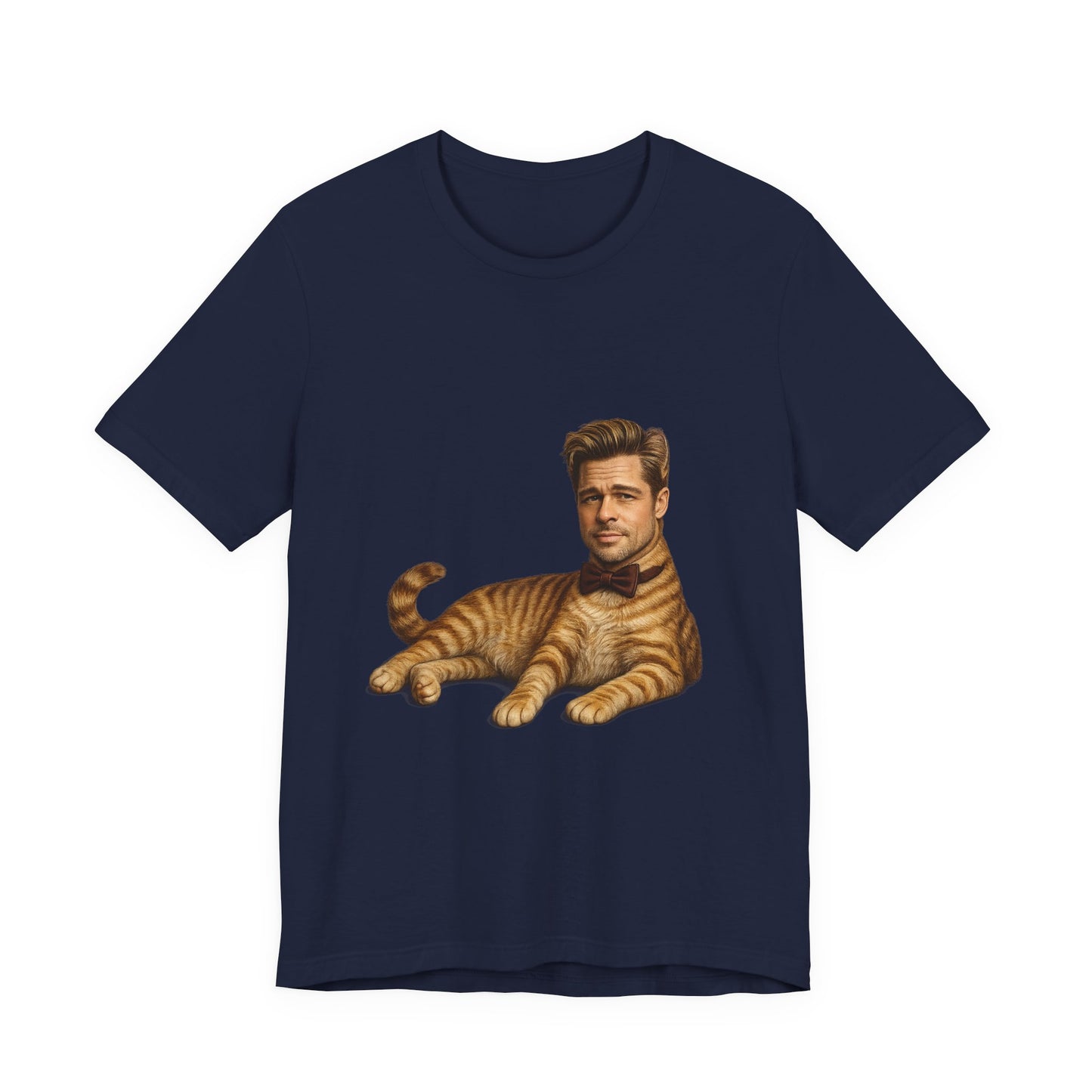 Brad Pitt Cat Parody T-Shirt
