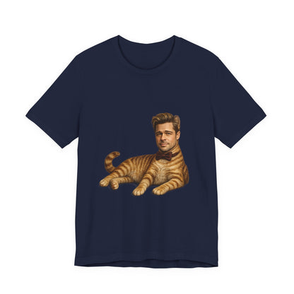 Brad Pitt Cat Parody T-Shirt