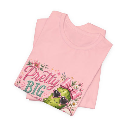 Pretty Big Dill T‑Shirt — Cute Pickleball Graphic Tee with Floral Accents