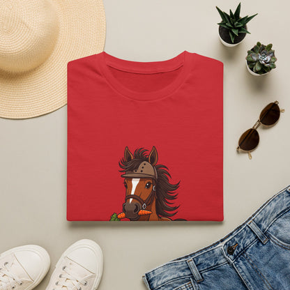 Barn Hair, Don't Care Funny Equestrian T-Shirt