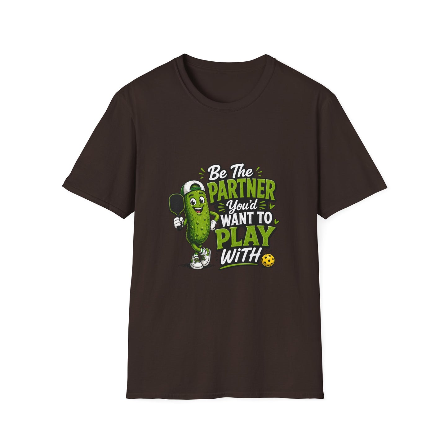 Pickle Partner T‑Shirt — “Be The Partner You’d Want To Play With” Funny Gaming/Board Game Tee