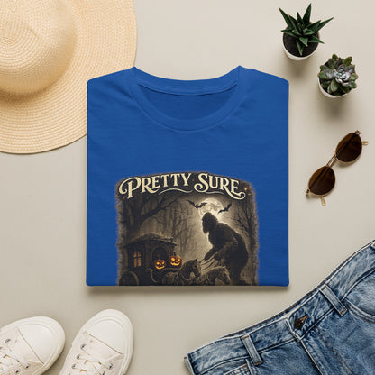 Sasquatch Stole My Carriage Ride Funny Halloween T-Shirt