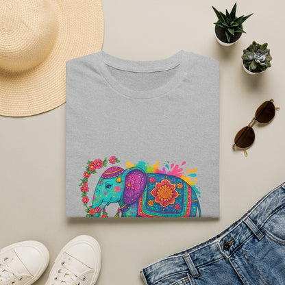 Vibrant Mandala Elephant Indian Art T-Shirt