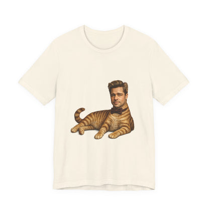 Brad Pitt Cat Parody T-Shirt