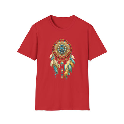Ornate Turquoise & Gold Dreamcatcher T-Shirt