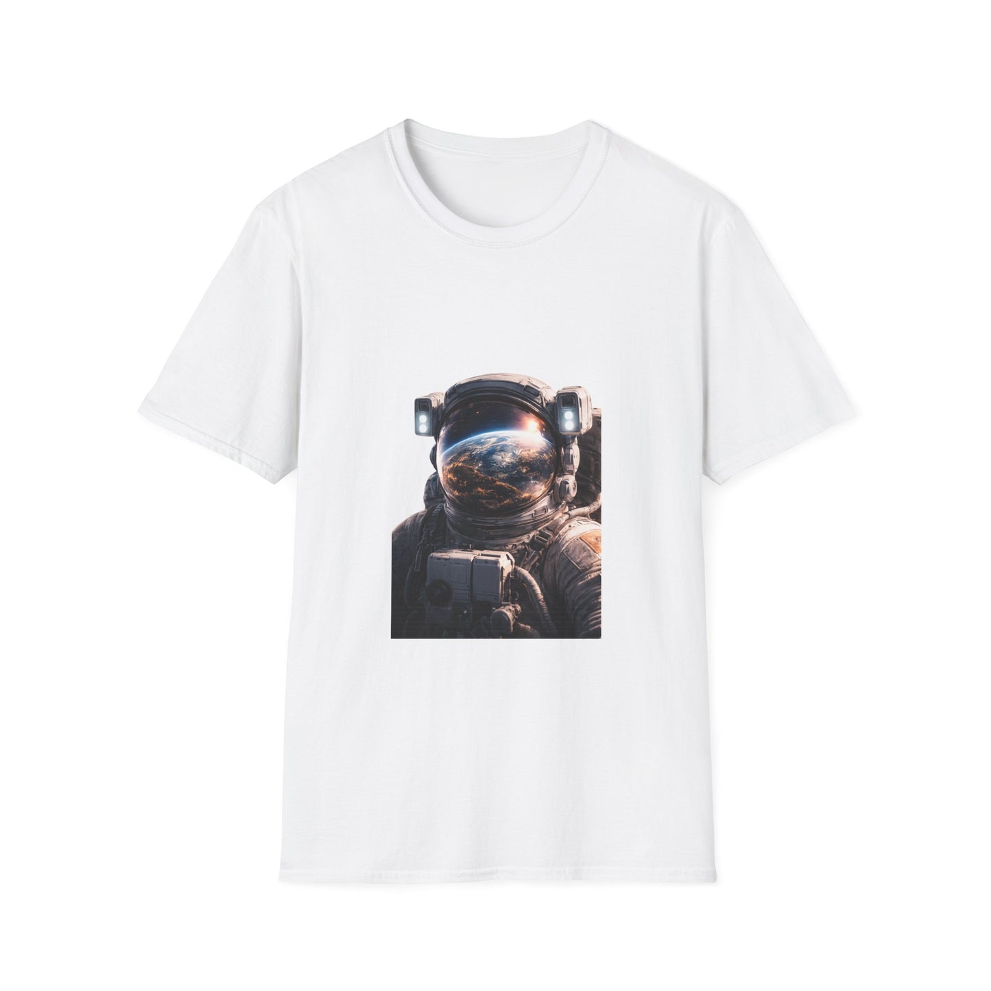 Earth From Space Astronaut Helmet T-Shirt
