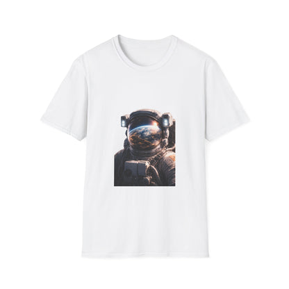Earth From Space Astronaut Helmet T-Shirt