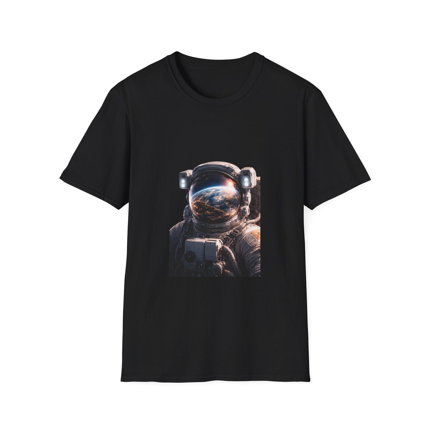 Earth From Space Astronaut Helmet T-Shirt