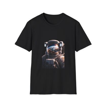 Earth From Space Astronaut Helmet T-Shirt