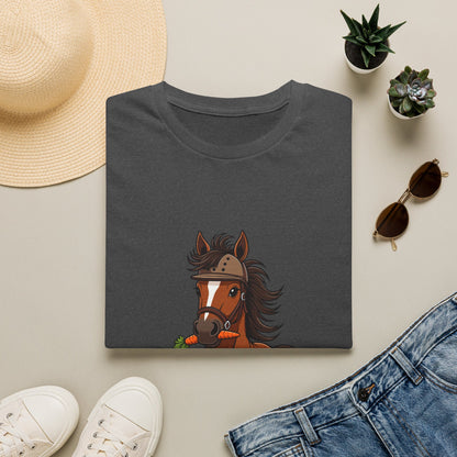 Barn Hair, Don't Care Funny Equestrian T-Shirt