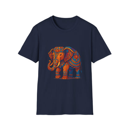 Vibrant Mandala Elephant Indian Art T-Shirt