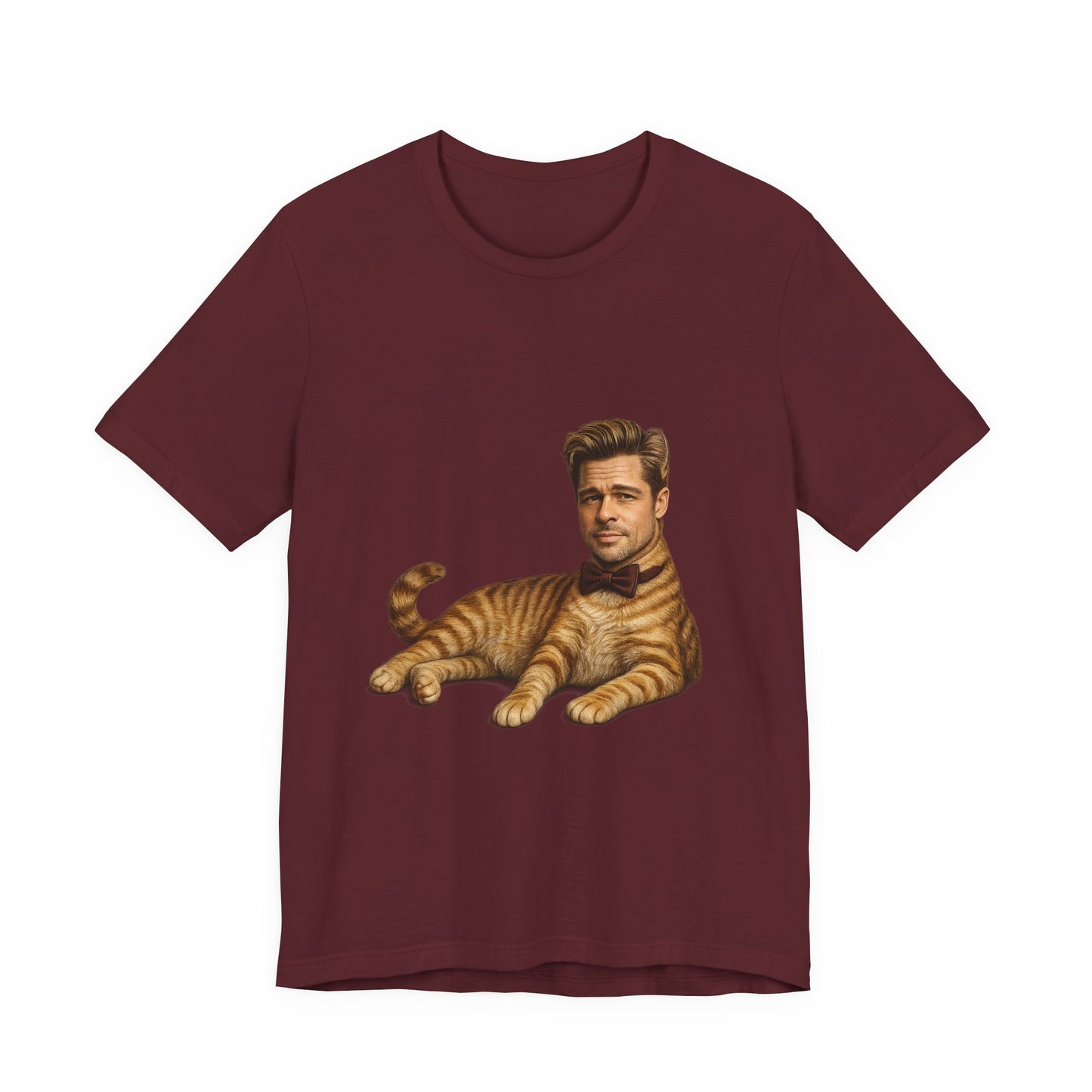 Brad Pitt Cat Parody T-Shirt