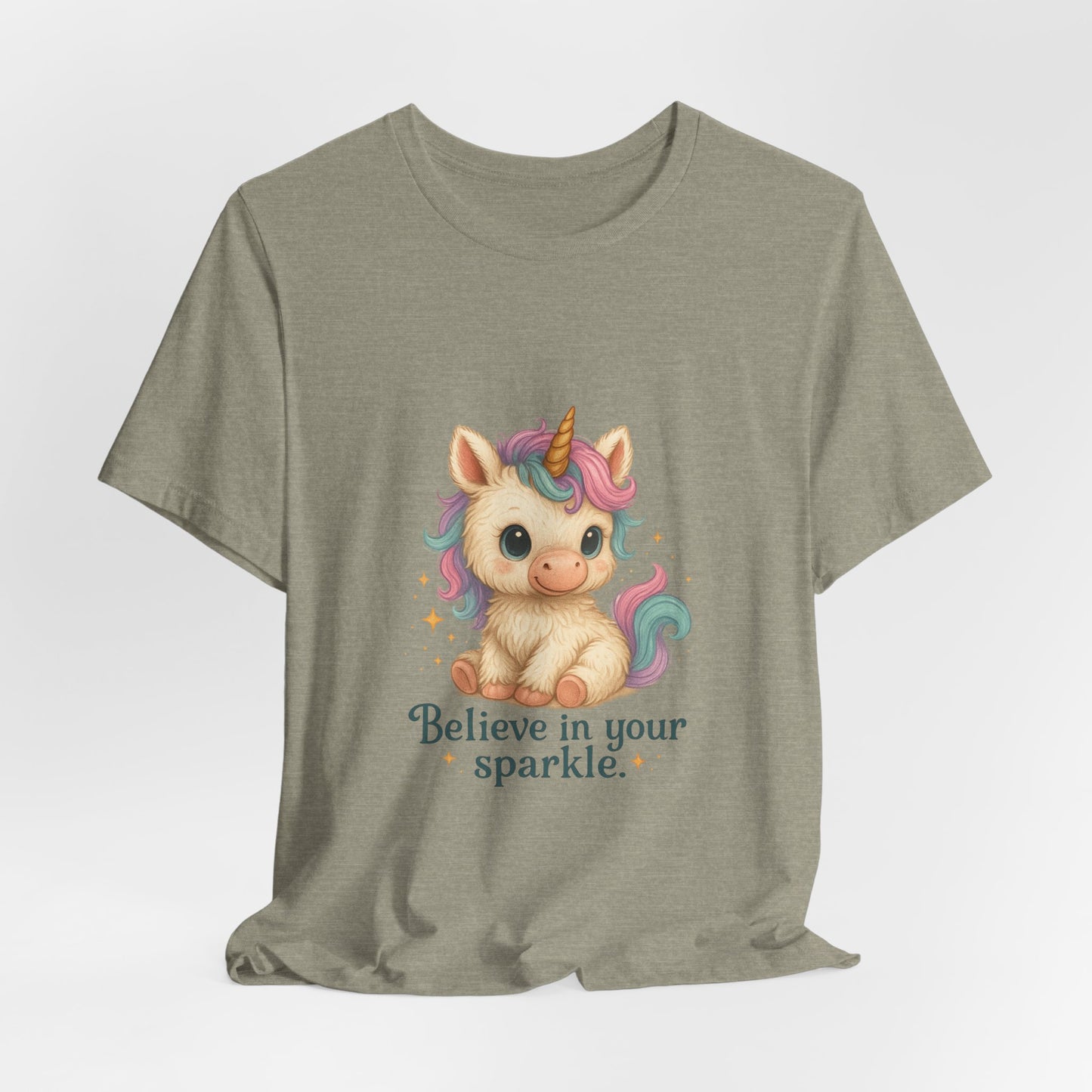 Believe in Your Sparkle Cute Unicorn T-Shirt