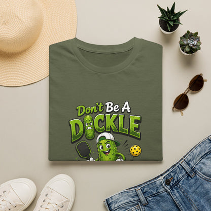 Don't Be a Dickle While Playing Pickle Funny Pickleball T-Shirt