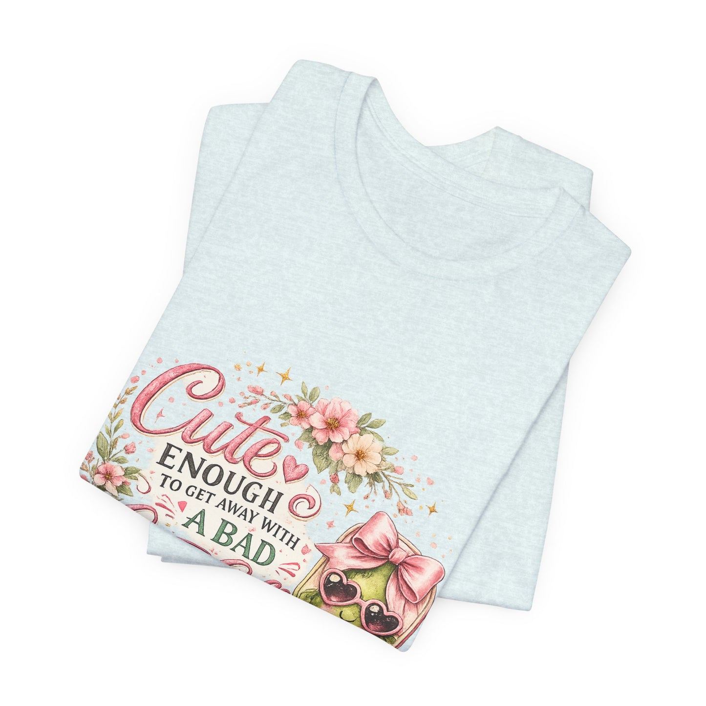 Cute Enough to Get Away with a Bad Line Call Funny Pickleball T-Shirt