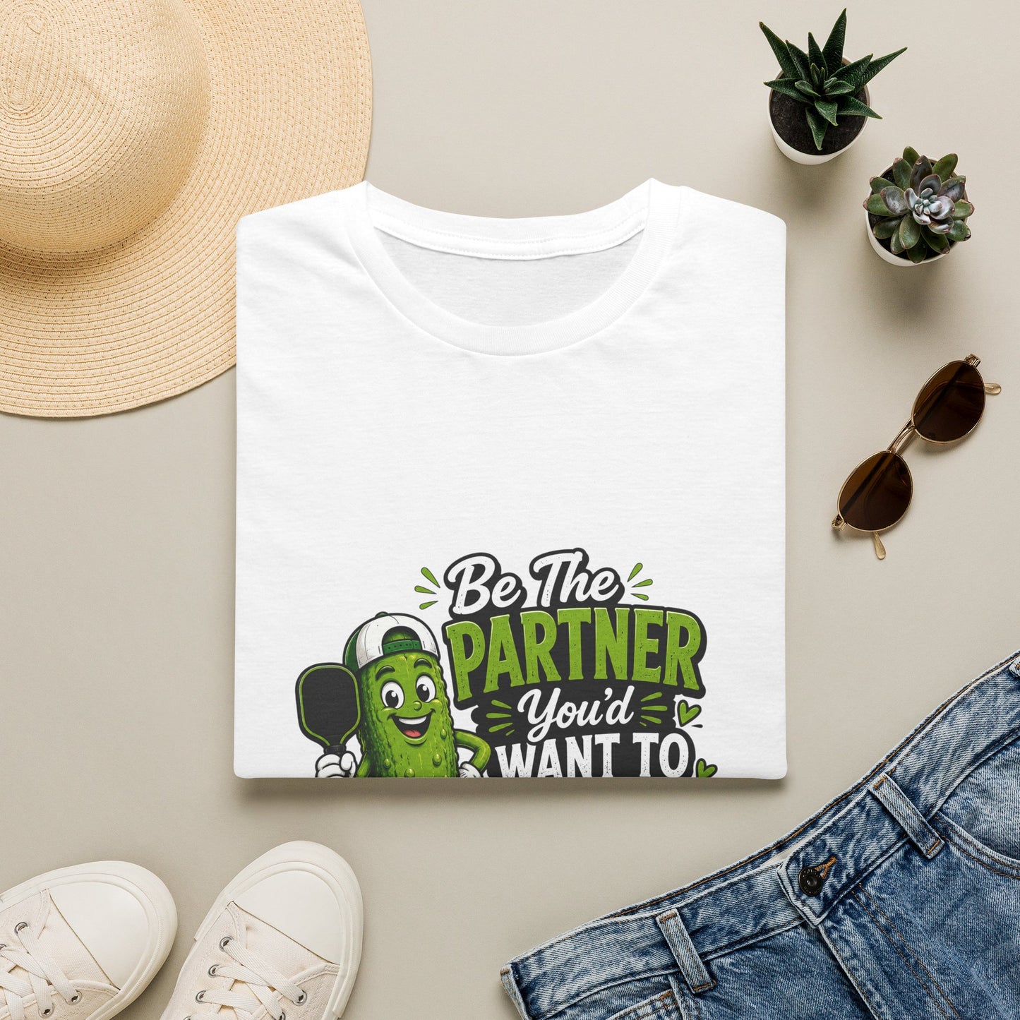 Pickle Partner T‑Shirt — “Be The Partner You’d Want To Play With” Funny Gaming/Board Game Tee