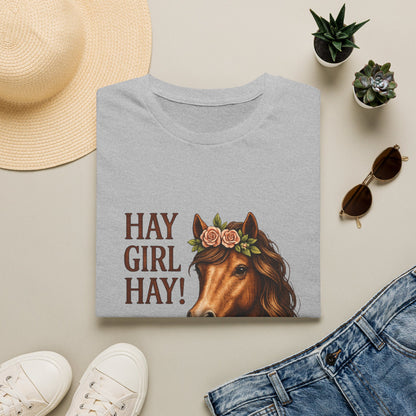 Hay Girl Hay! Horse Graphic T‑Shirt — Hay Girl Hay Funny Horse