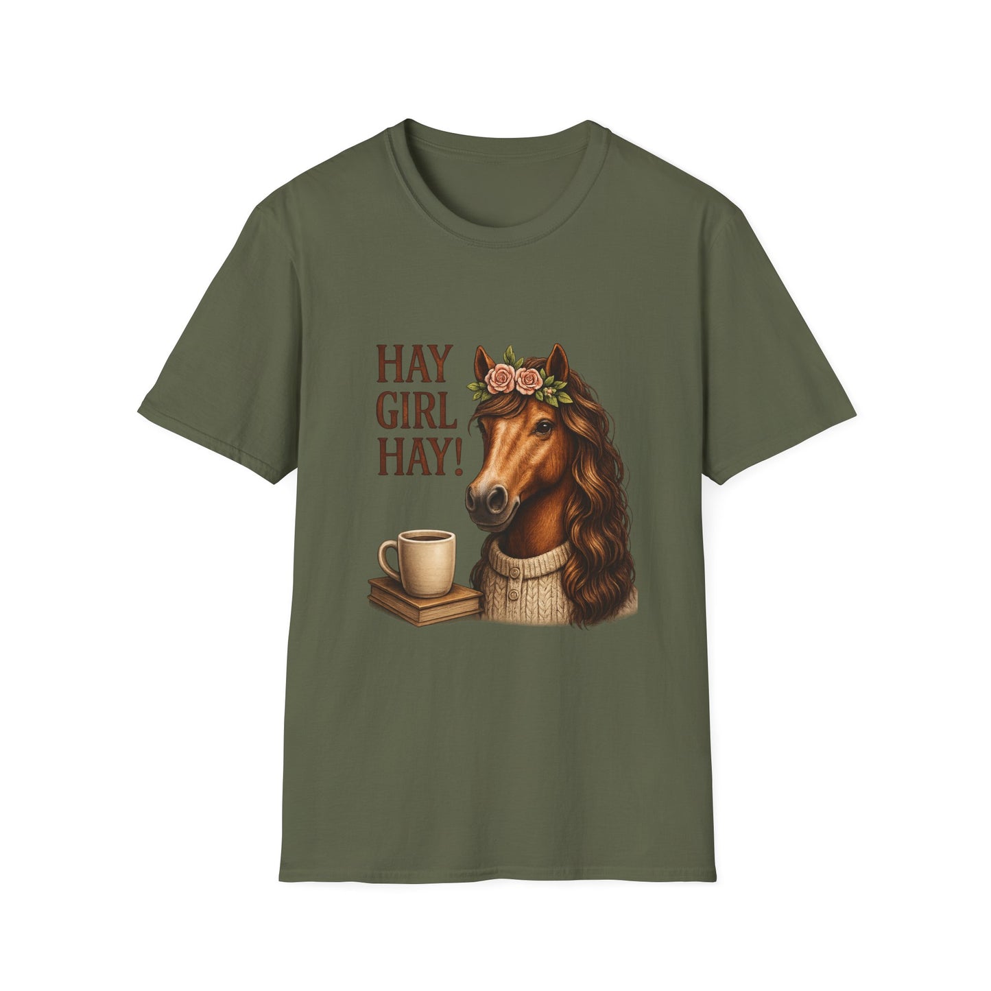 Hay Girl Hay! Horse Graphic T‑Shirt — Hay Girl Hay Funny Horse