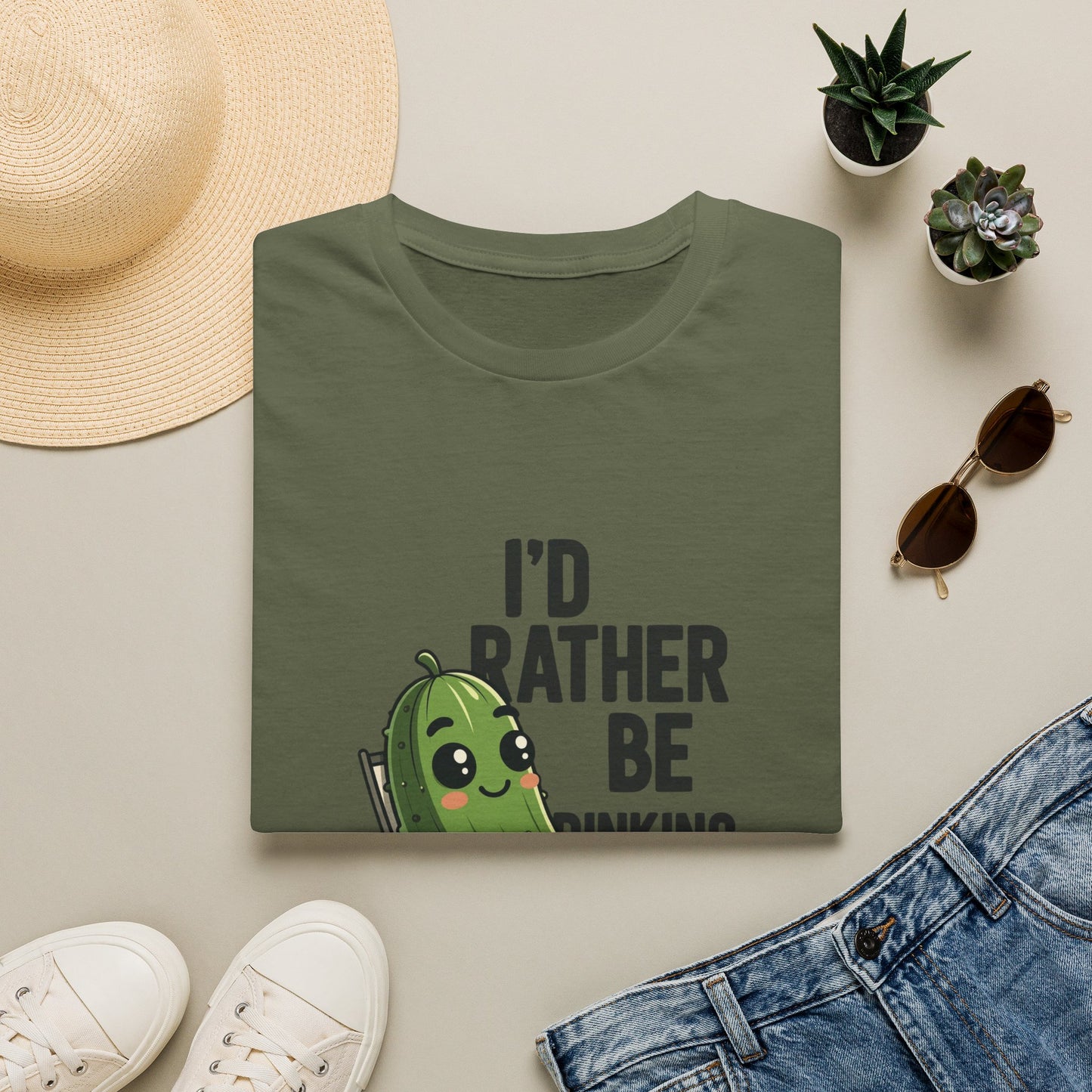 I'd Rather Be Dinking Funny Pickleball T-Shirt