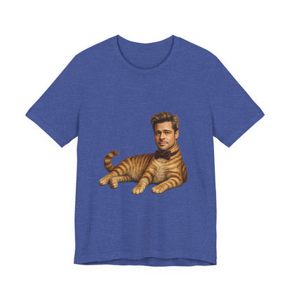 Brad Pitt Cat Parody T-Shirt