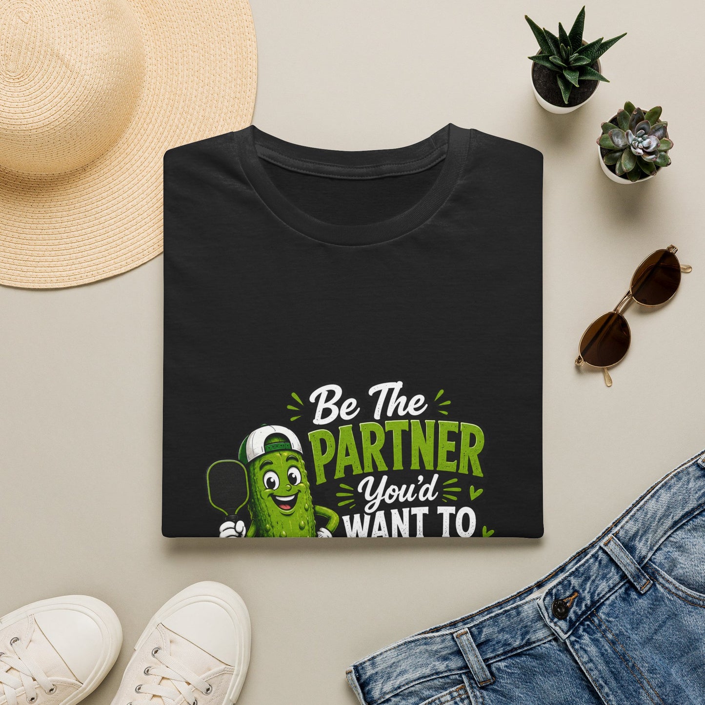 Pickle Partner T‑Shirt — “Be The Partner You’d Want To Play With” Funny Gaming/Board Game Tee