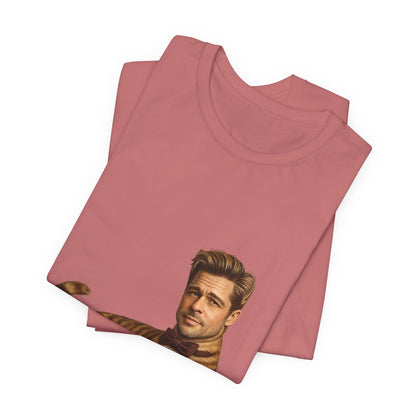 Brad Pitt Cat Parody T-Shirt