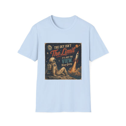 T-Shirt — "The Sky Isn't The Limit" Vintage Space Retro Graphic Tee