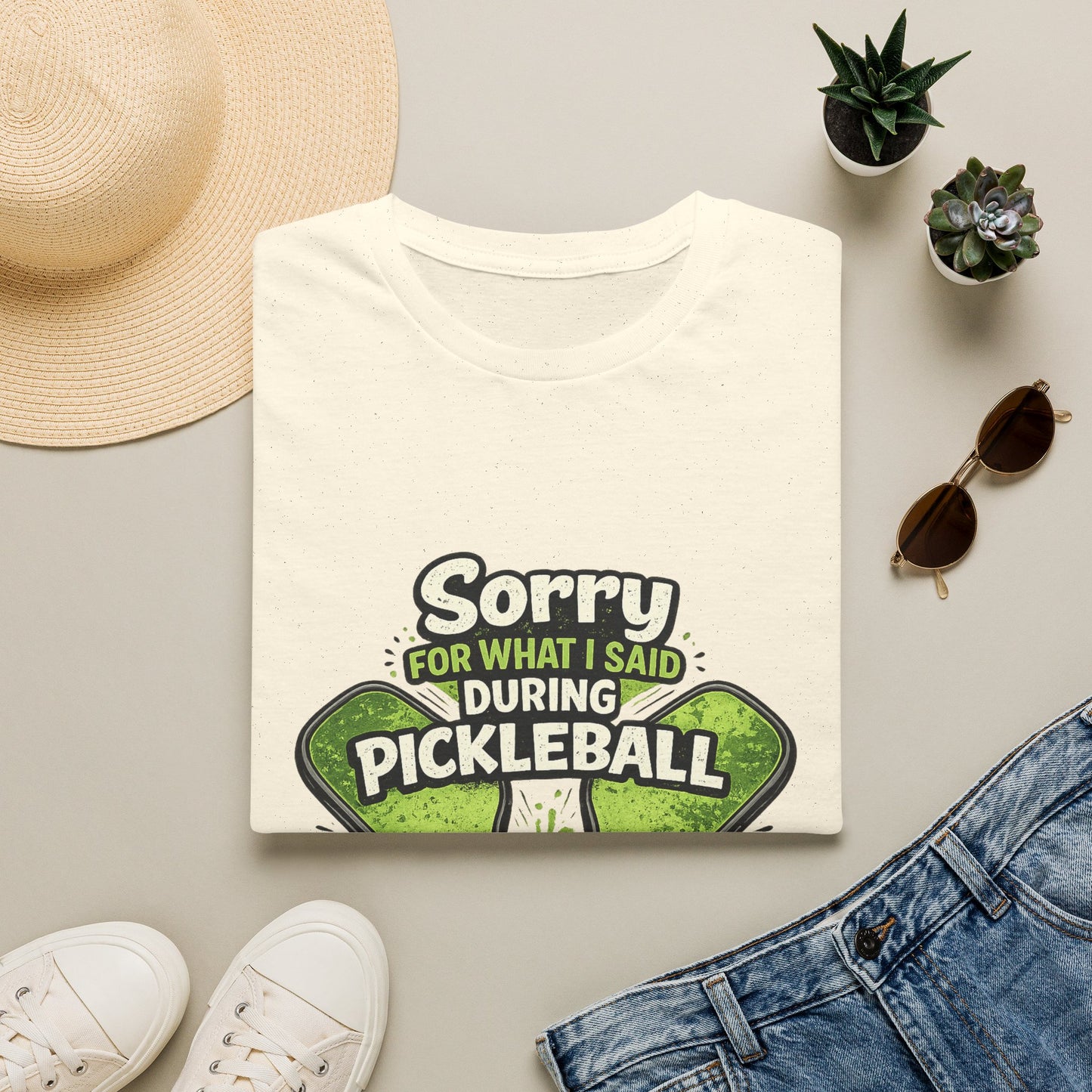 Pickleball T-Shirt — “Sorry For What I Said During Pickleball” Funny Sports Tee