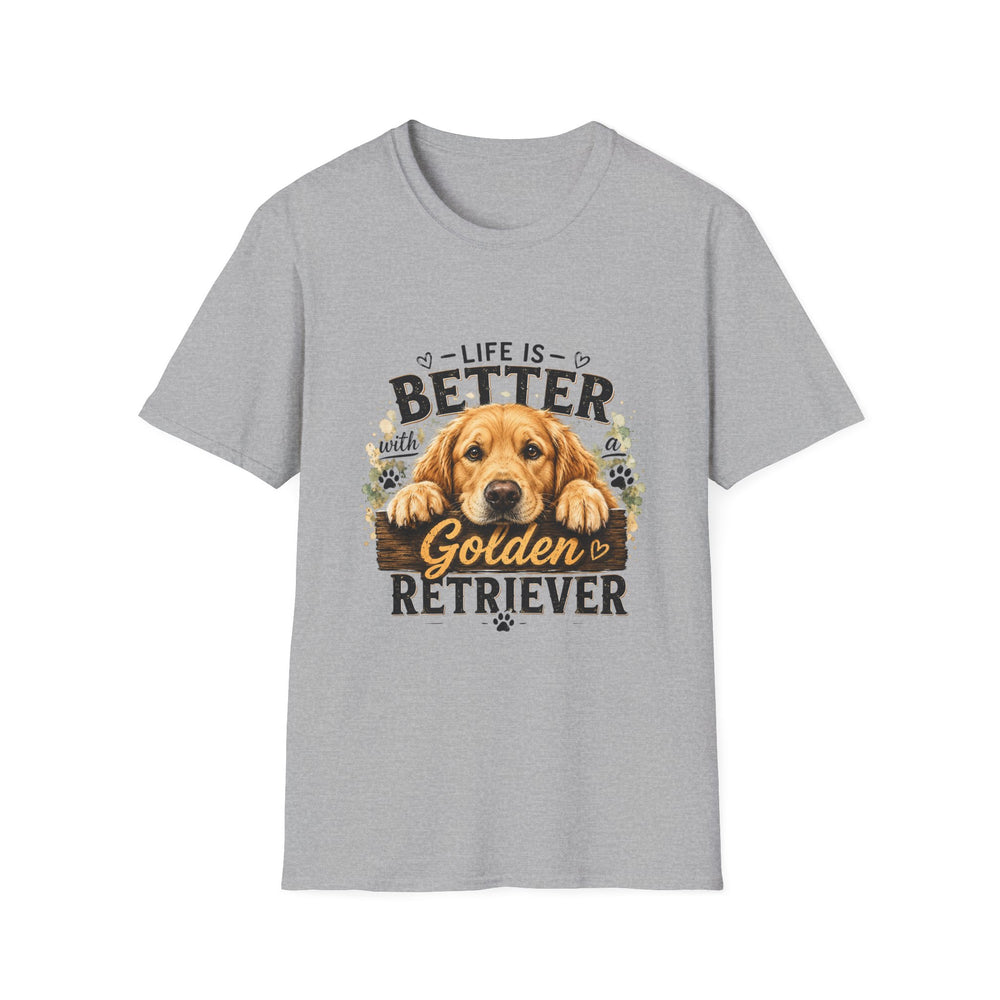 Life Is Better With a Golden Retriever T-Shirt